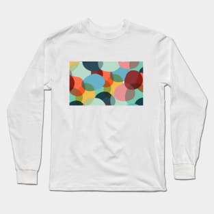 Overlaying Colorful Circles Long Sleeve T-Shirt